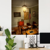 School - klaslokaal - Welkom in de klas Poster (Thuiskantoor)