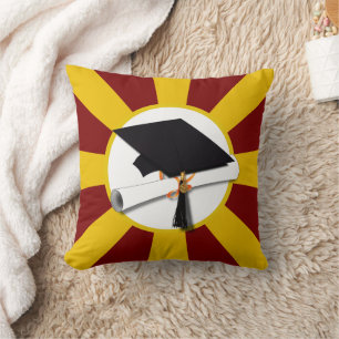 School Kleuren Afstuderen Cap w / Diploma Kussen