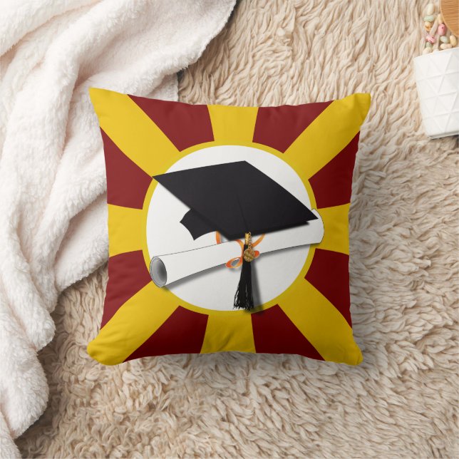 School Kleuren Afstuderen Cap w / Diploma Kussen (Deken)