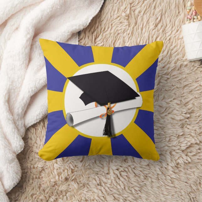 School Kleuren Afstuderen Cap w / Diploma Kussen (Deken)