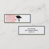 School Kleuren Goud & Blauw Foto Lijst Mini Visitekaartje (Voorkant / Achterkant)