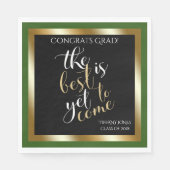 School Kleuren Groen Best is nog te komen Afstudee Servet (Voorkant)