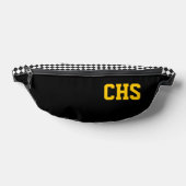 School Kleuren INITIALEN Checkerboard Team Fun Heuptasje (Liggend)