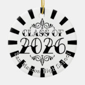 School Kleuren Klasse van 2026 Foto Keramisch Ornament (Voorkant)