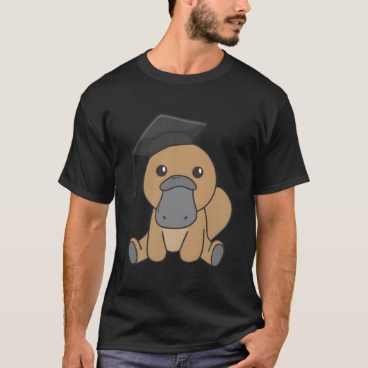 School Kleuterklas Platypus Afstuderen T-shirt (Voorkant)