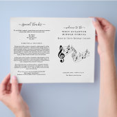 School Koor- of Bandconcertprogramma Flyer (Hand)