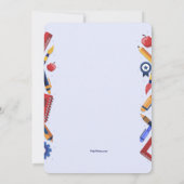 School krijtbord uitnodiging (Achterkant)