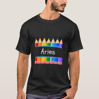 School Leerkracht Leerling Naam Aries Kindergen Ta T-shirt