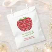 School leraar dank je | Apple Teaching Quote Bedankzakje (Geknipt)
