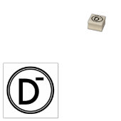 SCHOOL LERAAR GRADING ALFABETISCH RUBBERSTEMPEL (Gestempeld)