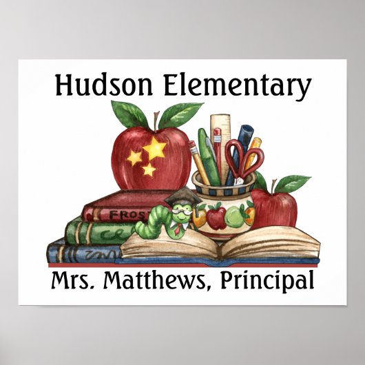 School - Leraar / Hoofd Poster (Voorkant)