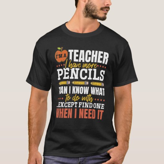 School Leraar Ik ben een leraar T-shirt (Voorkant)