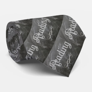 School leraar lezen Blackboard krijt stropdas
