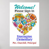 School/leraar Poster (Voorkant)