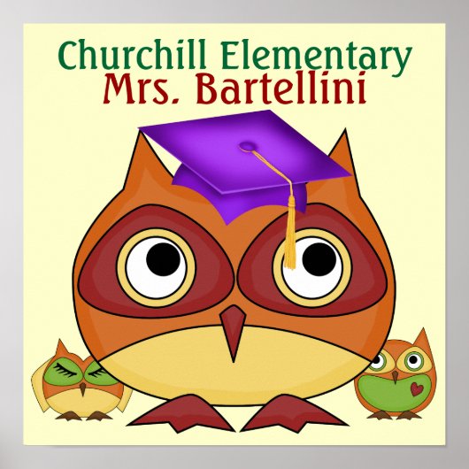 School / leraar / Poster klaslokaal - SRF (Voorkant)