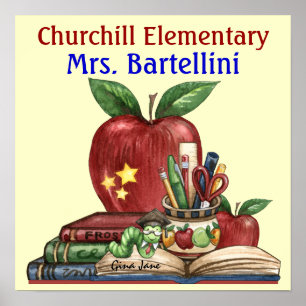 School / leraar / Poster klaslokaal - SRF