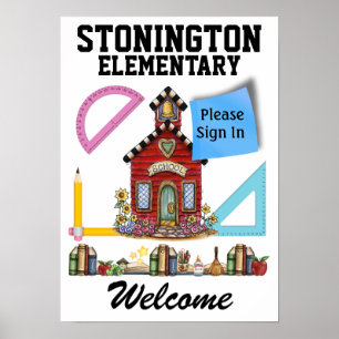 School - Leraar - SRF Poster