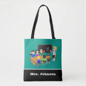 School Leraar Student Classroom Canvas tas (Voorkant)