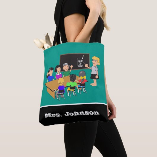 School Leraar Student Classroom Canvas tas (Dichtbij)