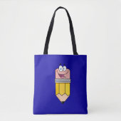 School Leraar Student Funny Pencil Canvas tas (Voorkant)
