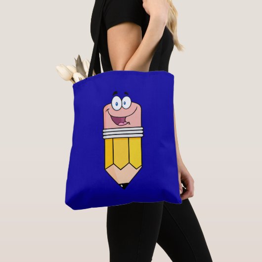 School Leraar Student Funny Pencil Canvas tas (Dichtbij)