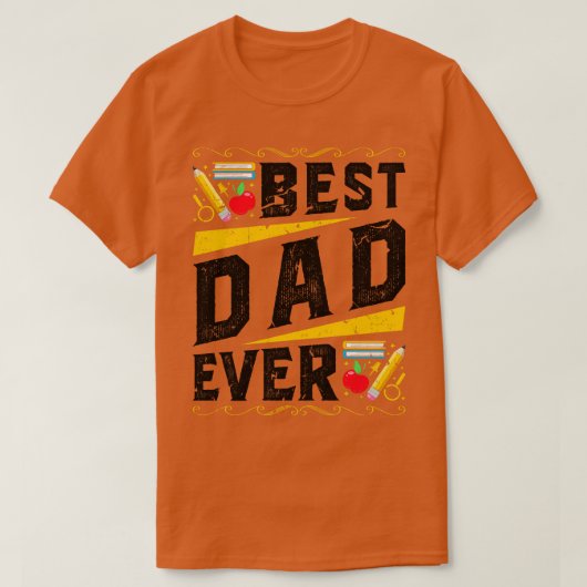 school leraar vaders dag vader t-shirt (Design voorkant)