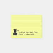 School Leraar Wiskunde Tutor Thema Post-it® Notes (Voorkant)