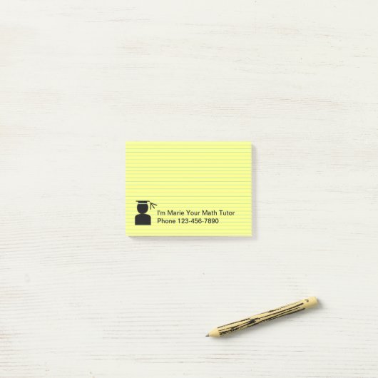 School Leraar Wiskunde Tutor Thema Post-it® Notes (Op bureau)