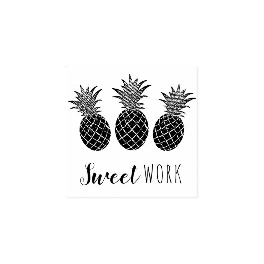 School Leraar's Sweet Work Ananas Rubberstempel (Afrduk)