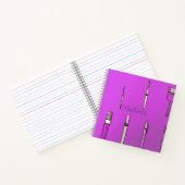 School Levert Paars Square Notitieboek (Binnen)
