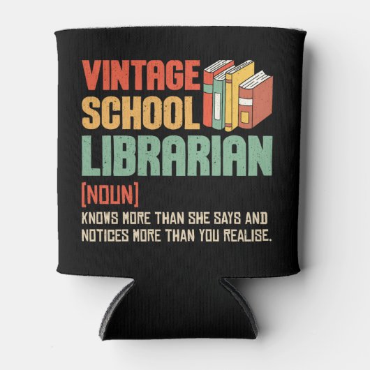 School Librarian Pronunciation Funny Blikjeskoeler (Voorkant)