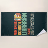 School Librarian Pronunciation Funny Strandlaken (Voorkant)