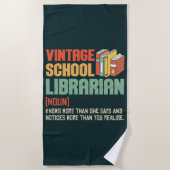 School Librarian Pronunciation Funny Strandlaken (Voorkant)