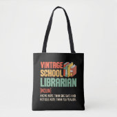 School Librarian Pronunciation Funny Tote Bag (Voorkant)