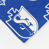 School Logo Fleece Deken (Hoek)