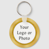 School-LOGO, FOTO, TEKST-klasse Reunion Gift Ideeë Sleutelhanger (Achterkant)