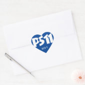 School Logo gepersonaliseerde naam hart Sticker (Envelop)