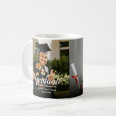 School Logo Graduate Photo Graduation Koffiemok (Voorkant links)