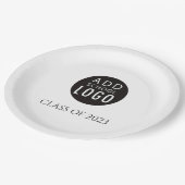 School-Logo-klasse van de Aangepaste Graduation Pa Papieren Bordje (Gekanteld)