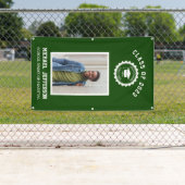 School logo of mascot Green Photo Afstuderen Spandoek (Insitu)