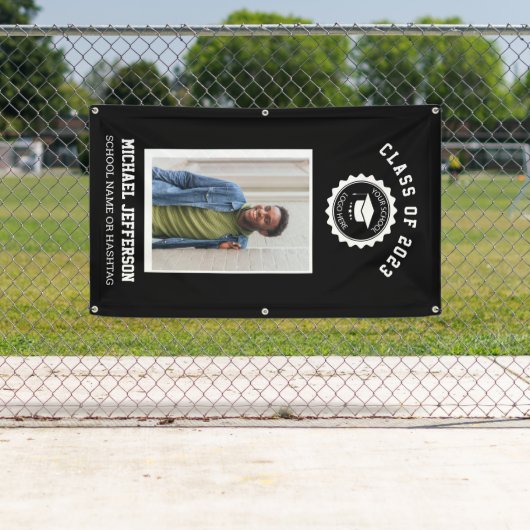 School logo of mascot Maroon Foto Afstuderen Spandoek (Insitu)