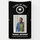 School logo of mascot Maroon Foto Afstuderen Spandoek (Verticaal)