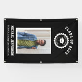 School logo of mascot Maroon Foto Afstuderen Spandoek (Horizontaal)