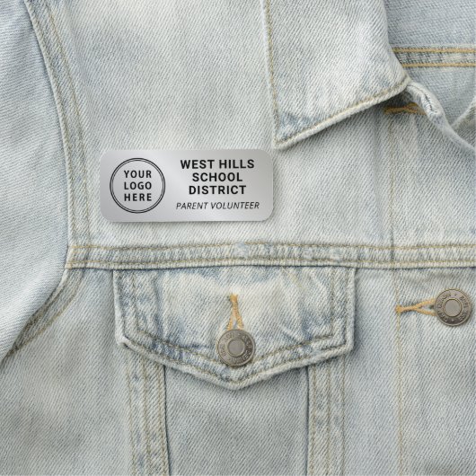 School Logo-vrijwilliger Naamplaatje (In situ)