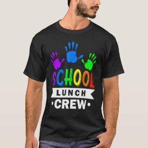 School Lunch Crew Lunch Lady Squad Homorous Café T-shirt