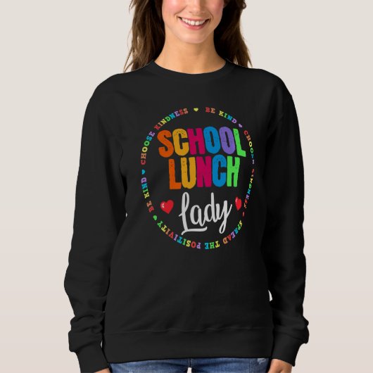 School Lunch Dame Cafetaria Worker Waardering WO Trui (Voorkant)