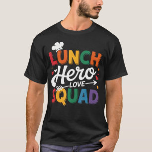 School Lunch Heldenploeg Cafetariamedewerkers Crew T-shirt