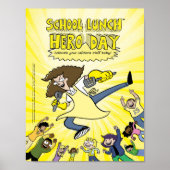 School Lunch Hero Day poster (Voorkant)