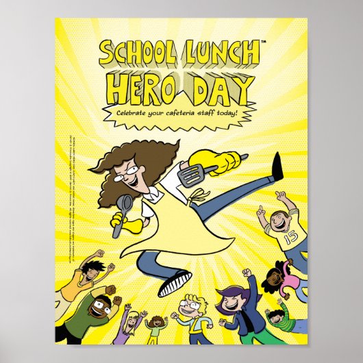 School Lunch Hero Day poster (Voorkant)