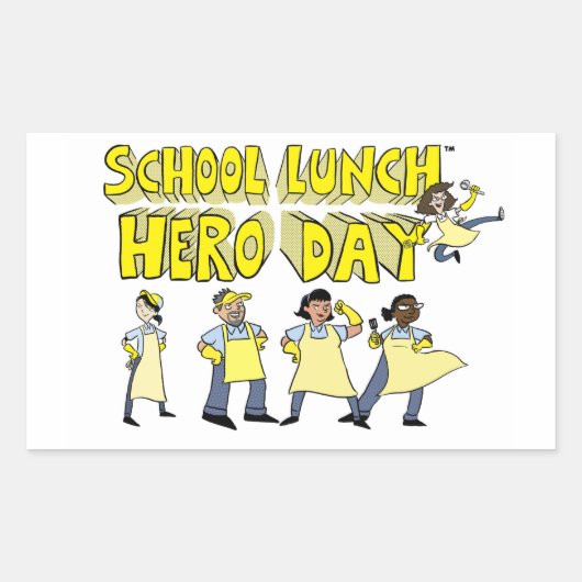 School Lunch Hero Day sticker (Voorkant)